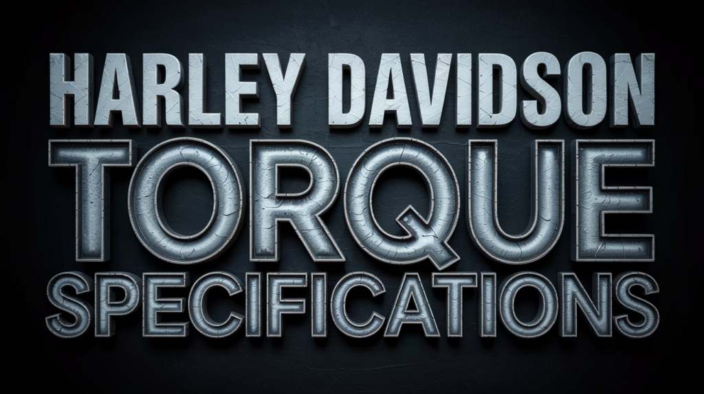 Harley-Davidson Torque Specifications Guide