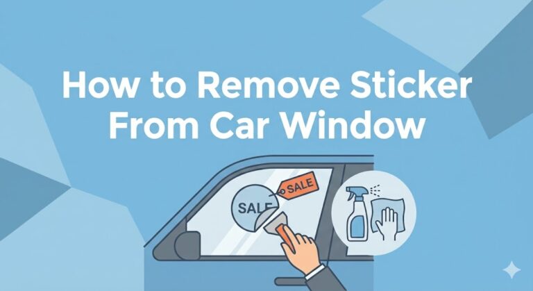 How to Remove Sticker From Car Window Quickly and Safely How to Get Sticker Off Car Window