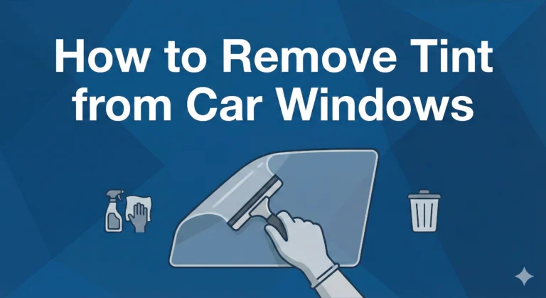 How to Remove Tint from Car Windows