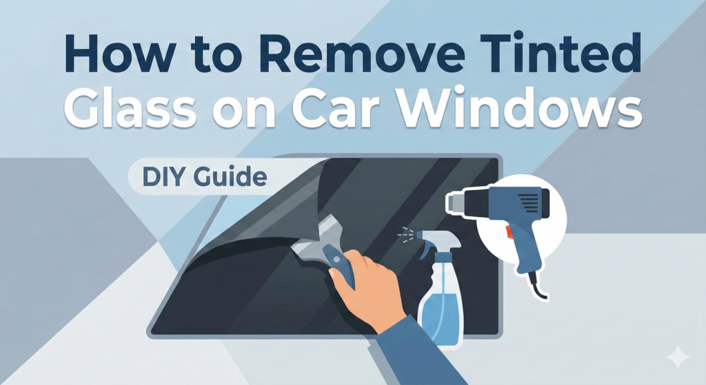 How to Remove Tinted Glass on Car Windows