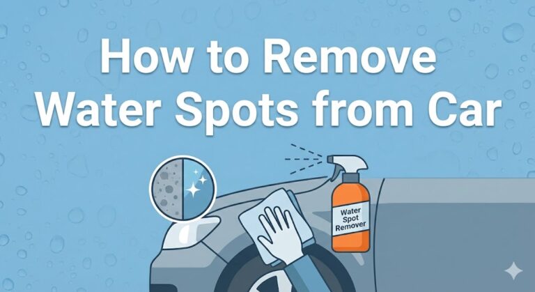 How to Remove Water Spots from Car Windows