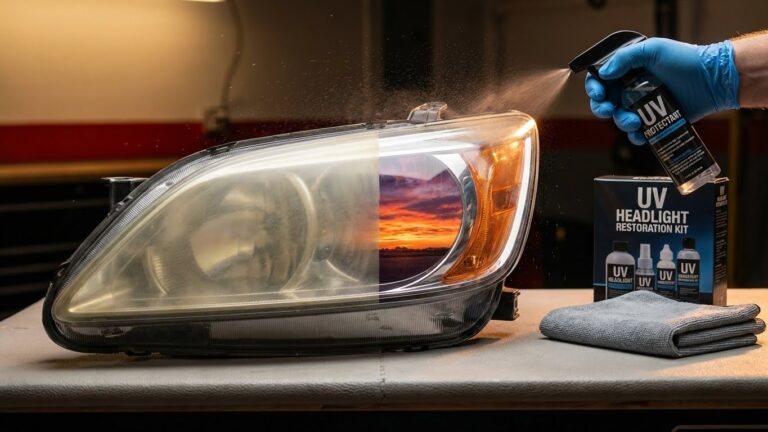 best car headlight uv protection