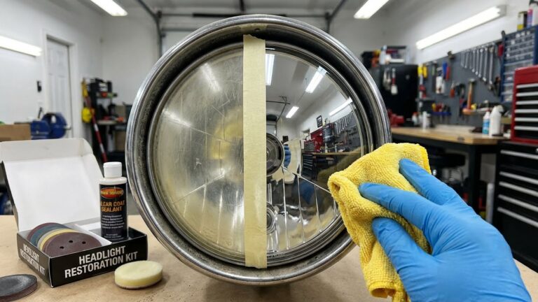 best way to clean headlights on a car