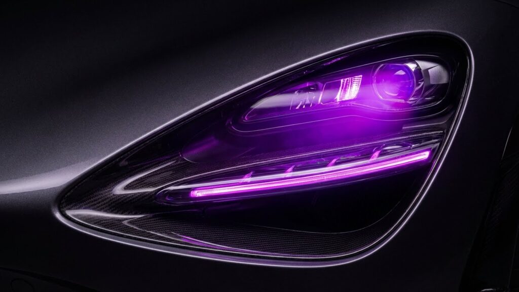 purple led headlights for cars
