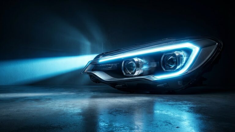 blue led headlights for cars