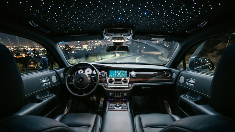 rolls royce style star roof car lights