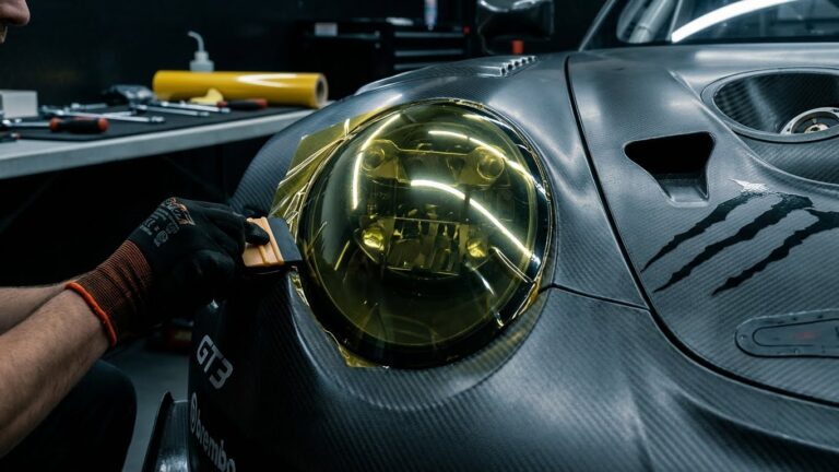 race car headlight decals