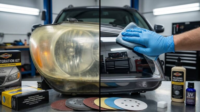 car headlight polishing kit