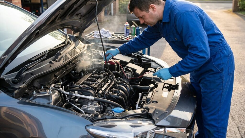 Clicking Noise Under Hood When Starting Car