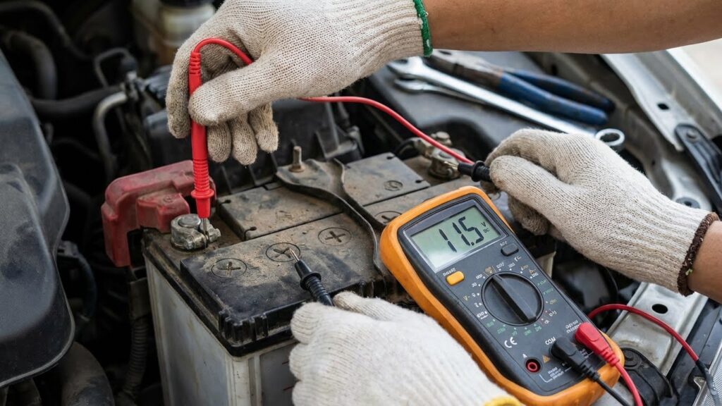 Testing the Battery Voltage