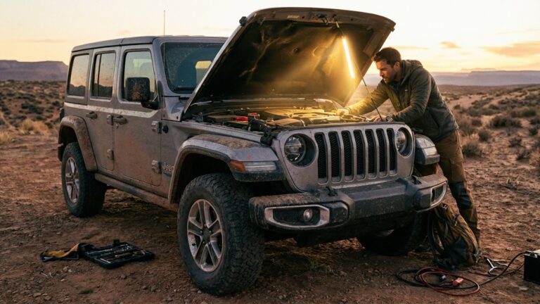 jeep wrangler clicking noise when starting