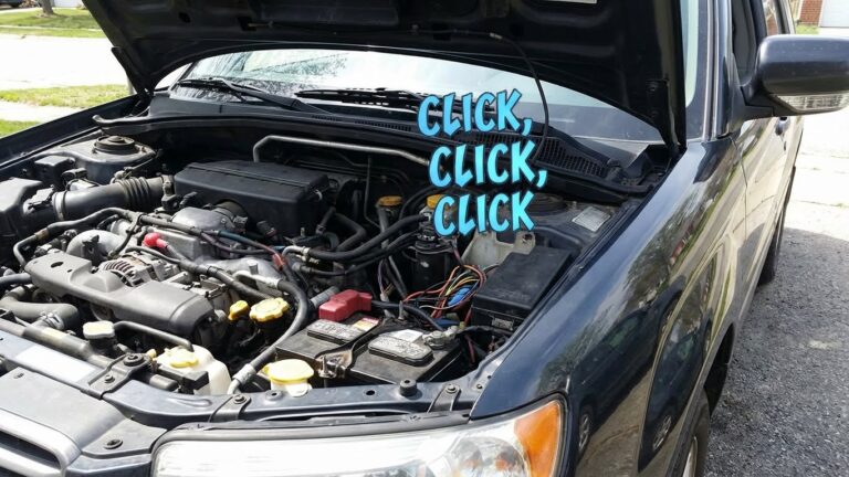 subaru forester clicking noise when starting
