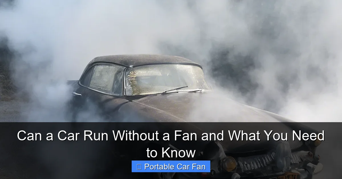 Can a Car Run Without a Fan and What You Need to Know