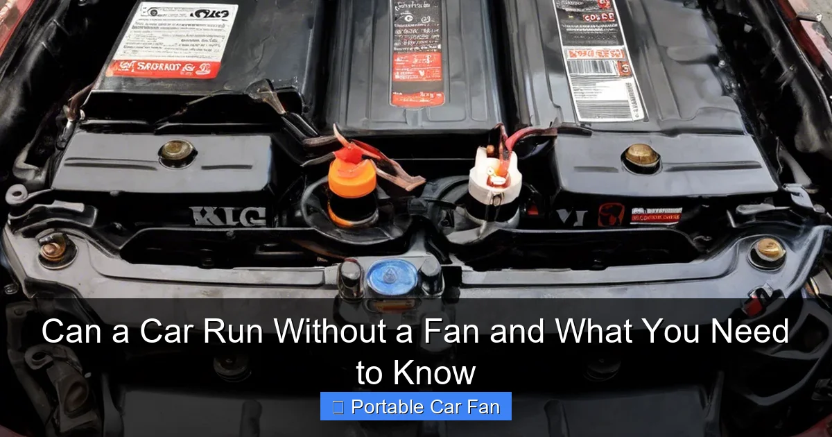 Can a Car Run Without a Fan and What You Need to Know