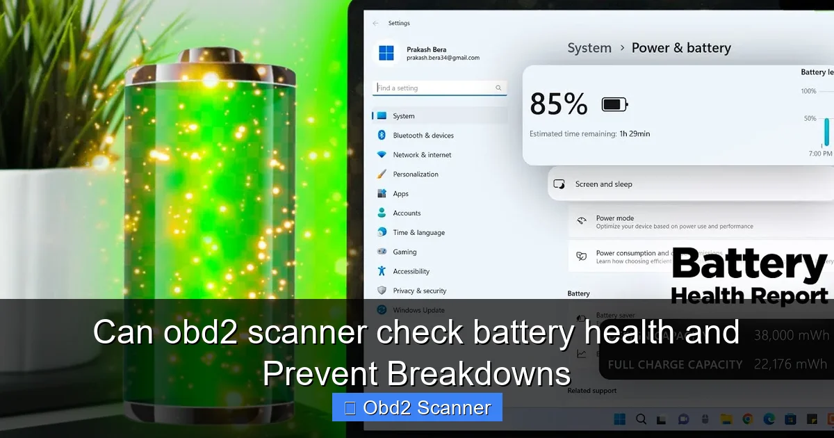 Can obd2 scanner check battery health and Prevent Breakdowns