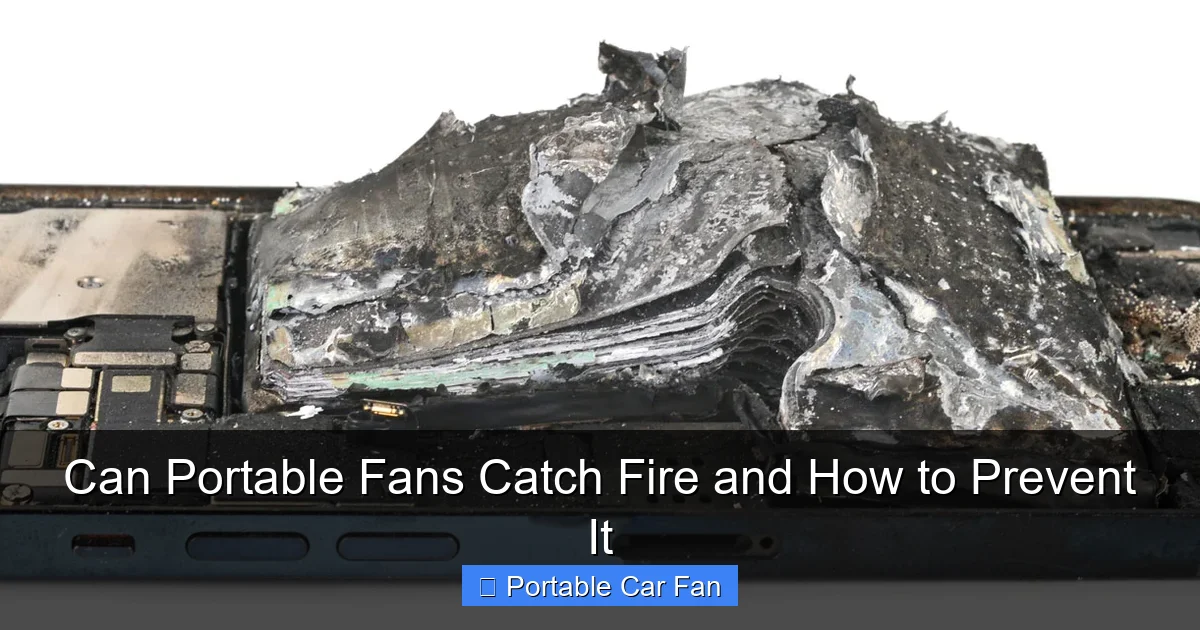 Can Portable Fans Catch Fire and How to Prevent It