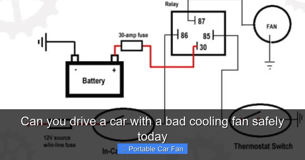 Can you drive a car with a bad cooling fan safely today