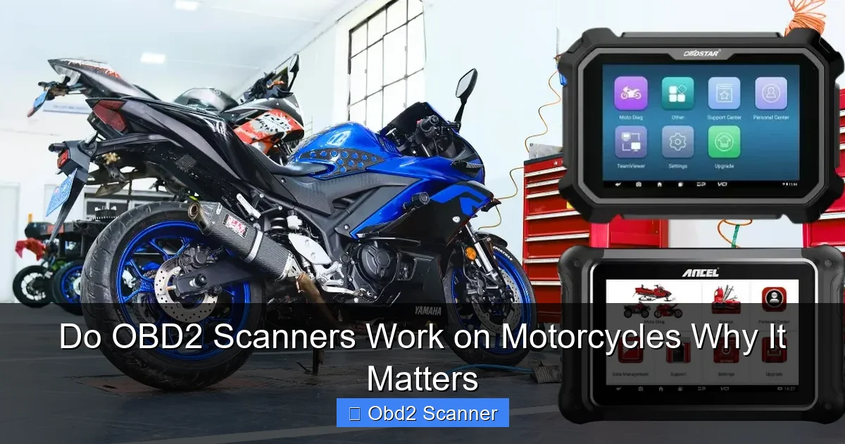 Do OBD2 Scanners Work on Motorcycles Why It Matters