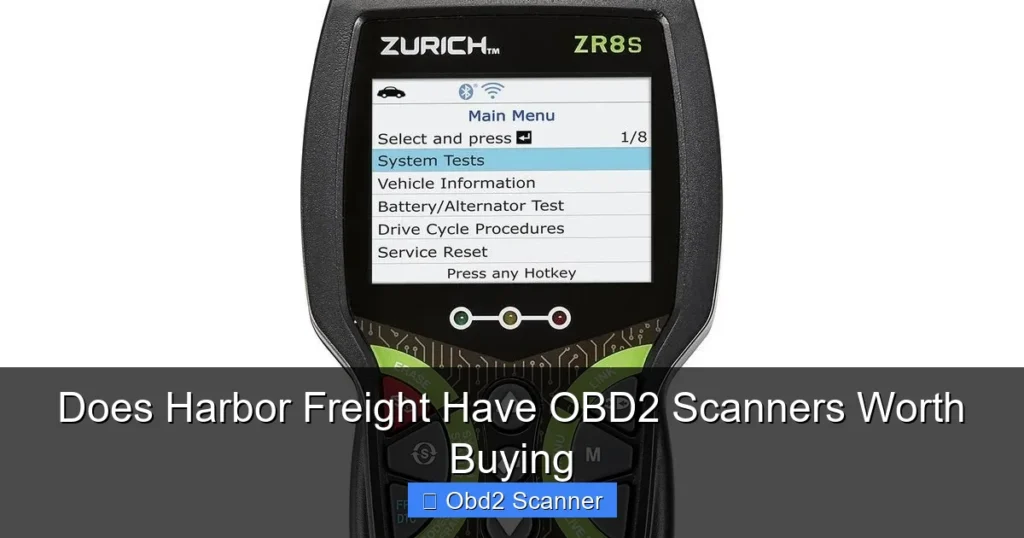 Does Harbor Freight Have OBD2 Scanners Worth Buying