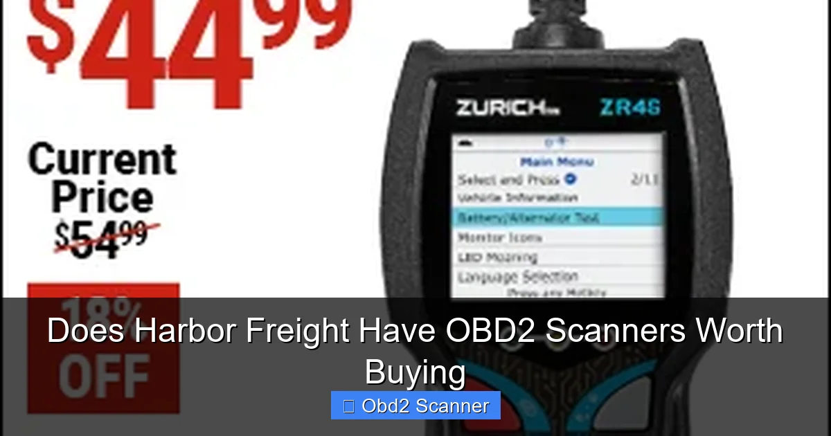 Does Harbor Freight Have OBD2 Scanners Worth Buying