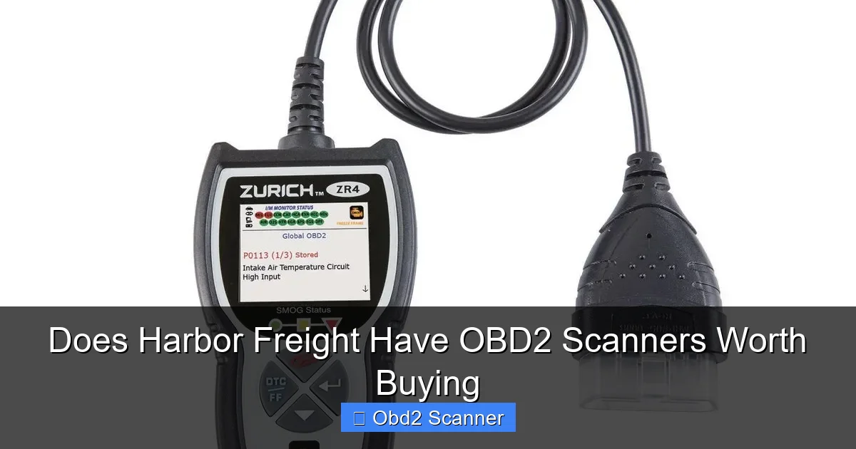 Does Harbor Freight Have OBD2 Scanners Worth Buying