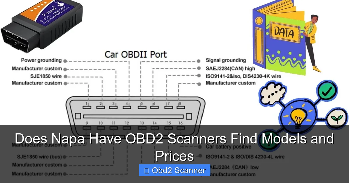Does Napa Have OBD2 Scanners Find Models and Prices