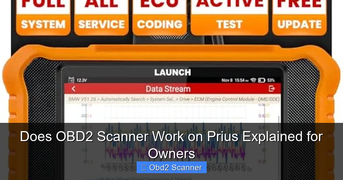 Does OBD2 Scanner Work on Prius Explained for Owners