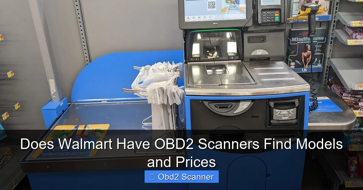 Does Walmart Have OBD2 Scanners Find Models and Prices