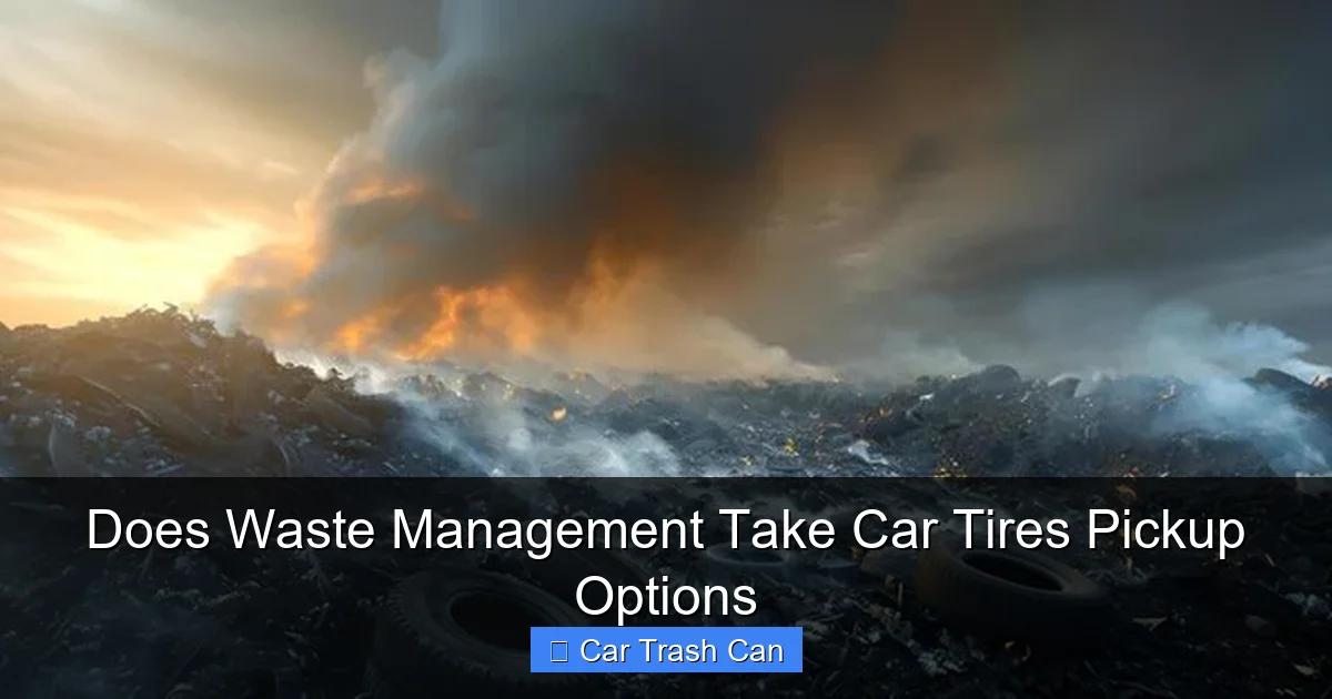 Does Waste Management Take Car Tires Pickup Options