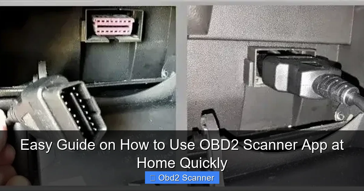 Easy Guide on How to Use OBD2 Scanner App at Home Quickly