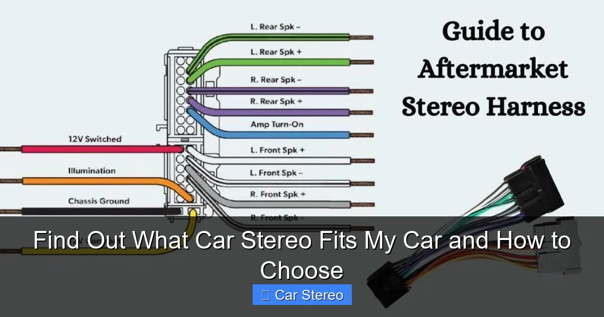 Find Out What Car Stereo Fits My Car and How to Choose