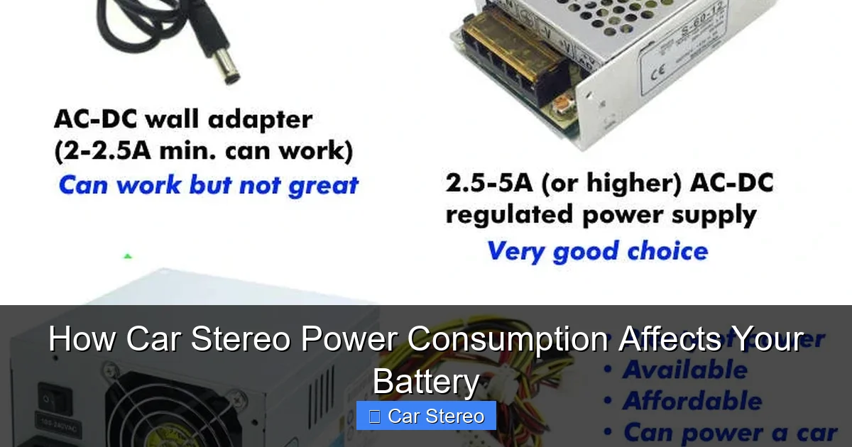 How Car Stereo Power Consumption Affects Your Battery