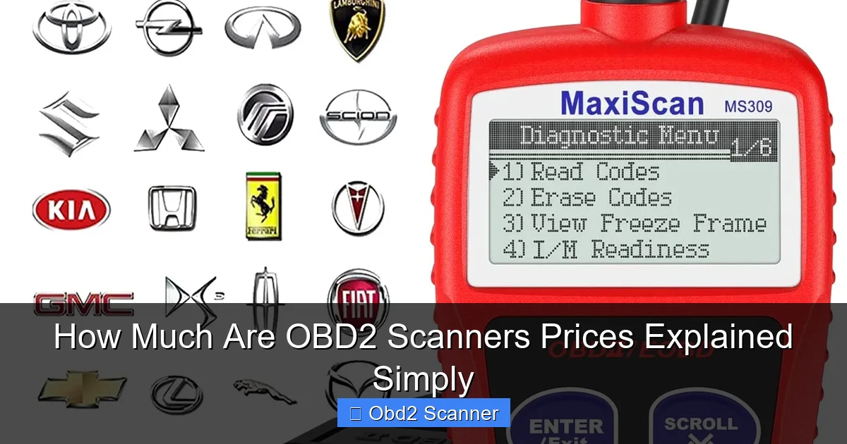 How Much Are OBD2 Scanners Prices Explained Simply
