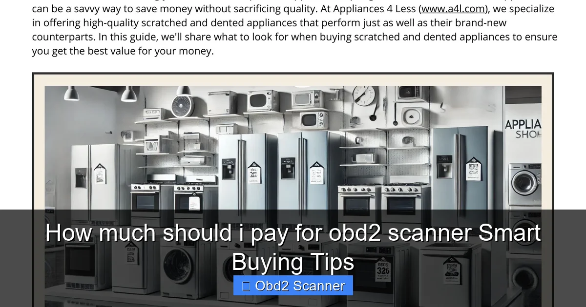 How much should i pay for obd2 scanner Smart Buying Tips