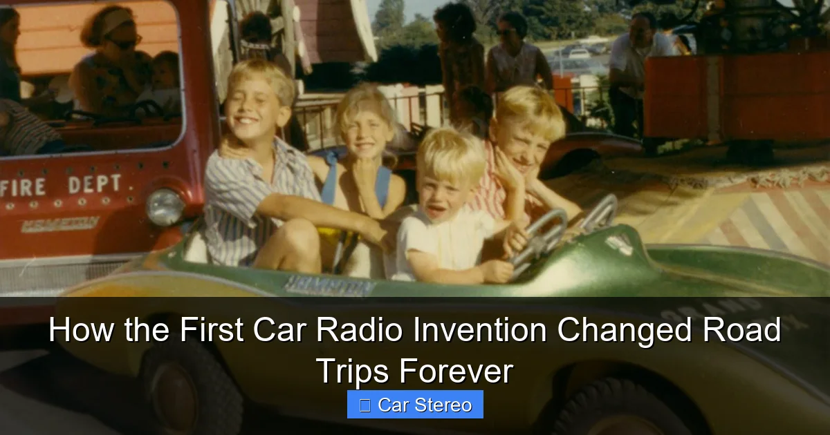 How the First Car Radio Invention Changed Road Trips Forever