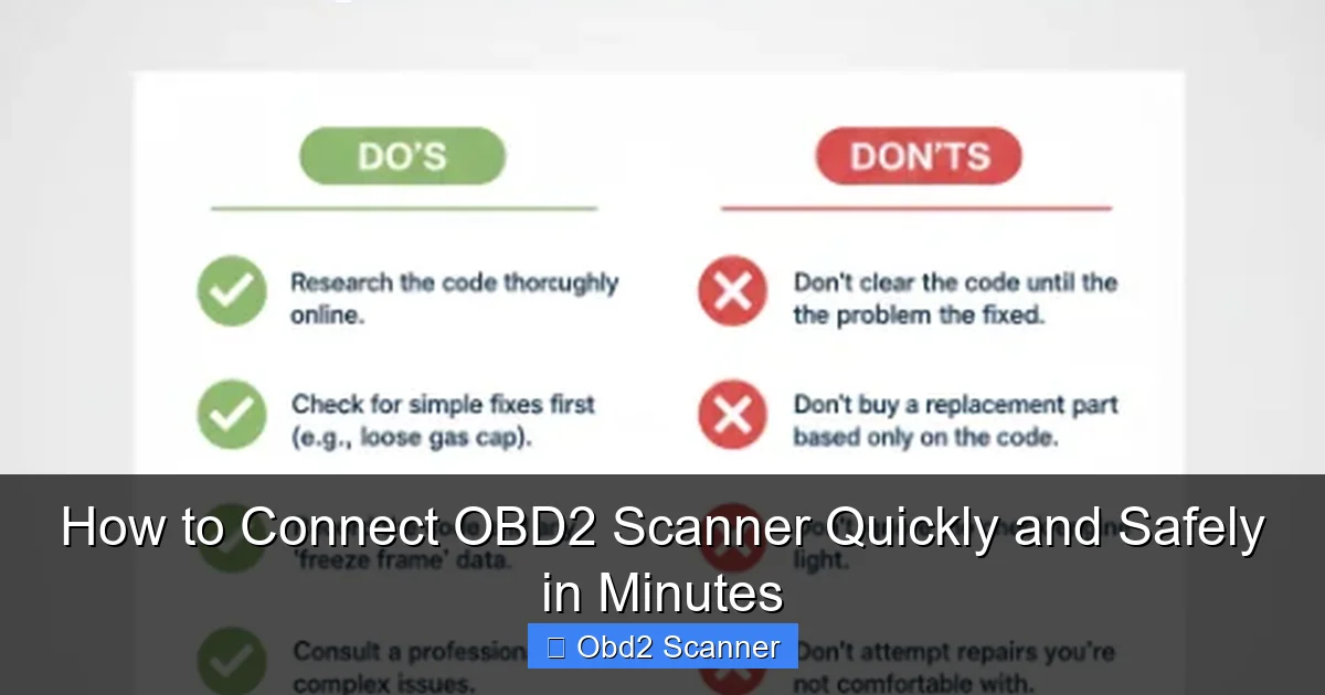 How to Connect OBD2 Scanner Quickly and Safely in Minutes