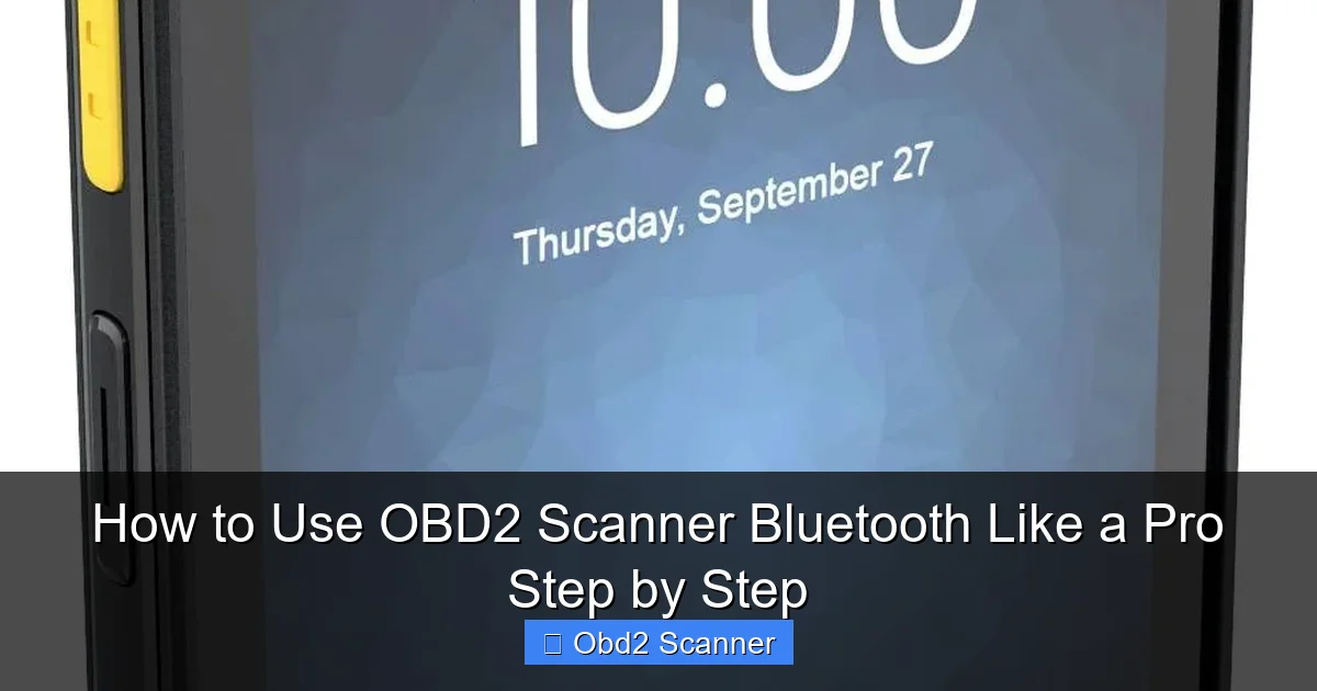 How to Use OBD2 Scanner Bluetooth Like a Pro Step by Step