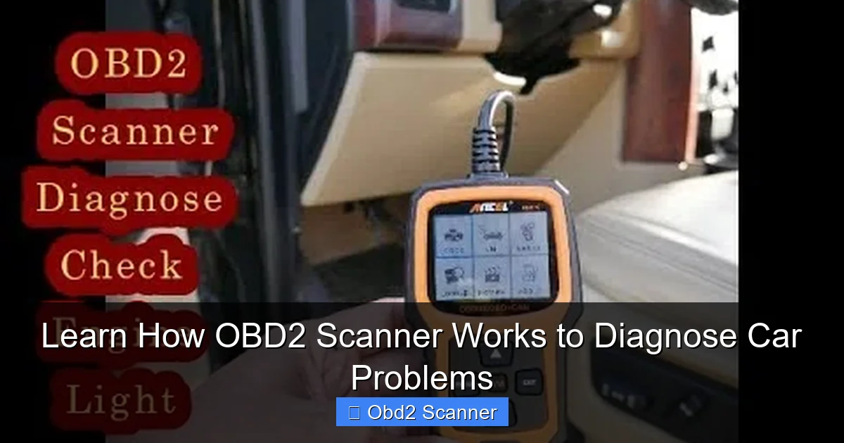 Learn How OBD2 Scanner Works to Diagnose Car Problems