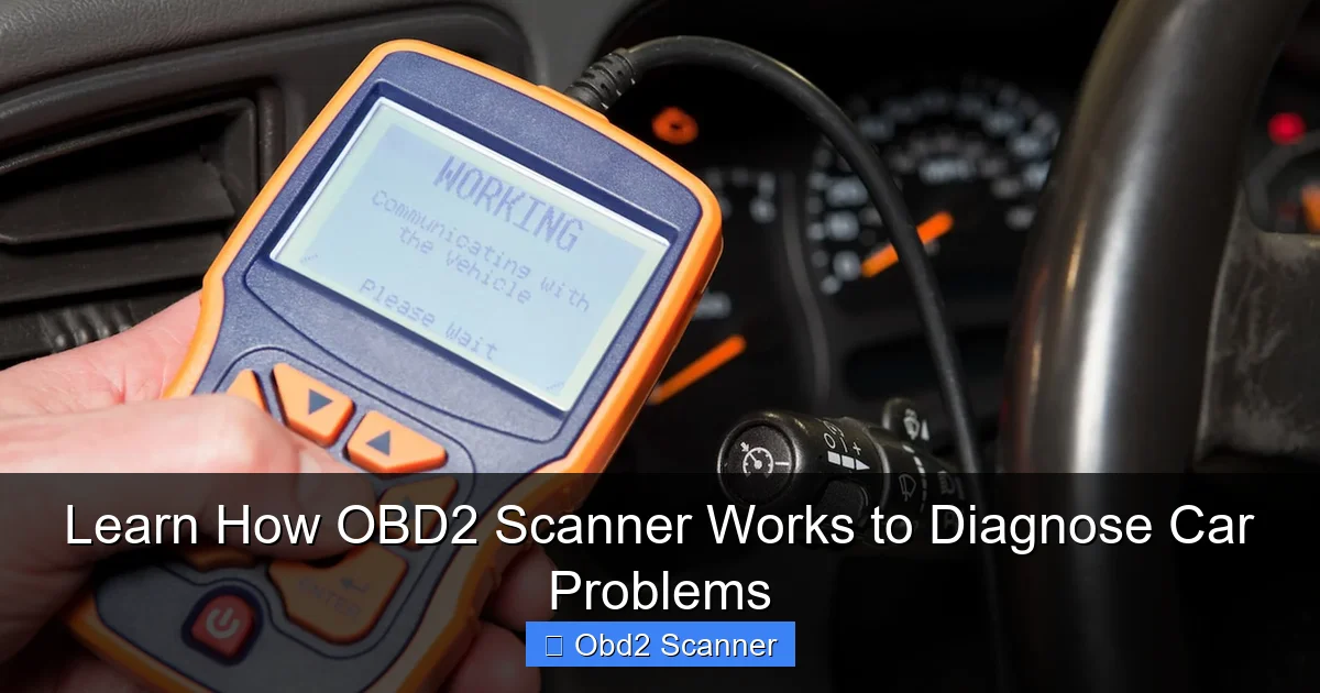 Learn How OBD2 Scanner Works to Diagnose Car Problems