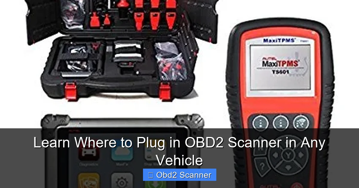Learn Where to Plug in OBD2 Scanner in Any Vehicle