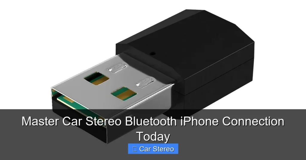 Master Car Stereo Bluetooth iPhone Connection Today