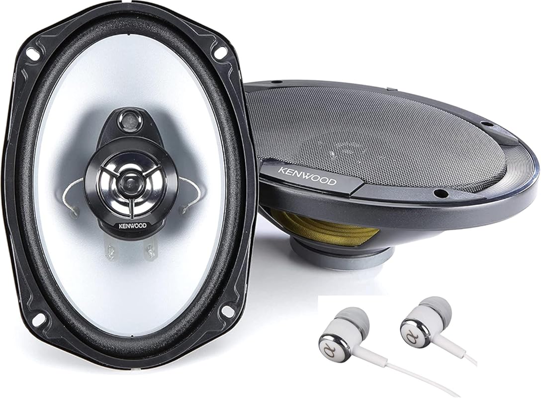 Kenwood KFC-6966S 3-way 6x9 coaxial car speakers, 800W max, 4 ohm, pai