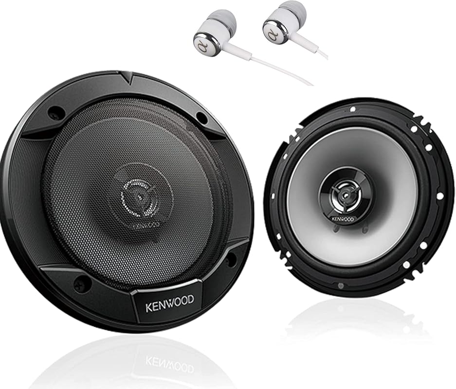 Kenwood KFC 6.5-inch Sport Series 2-way Coaxial Car Speakers, 300W Max