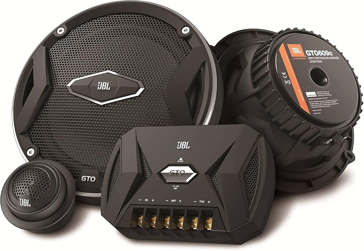 JBL GTO609C 6.5-inch component car speaker system, 270 watts, Plus One