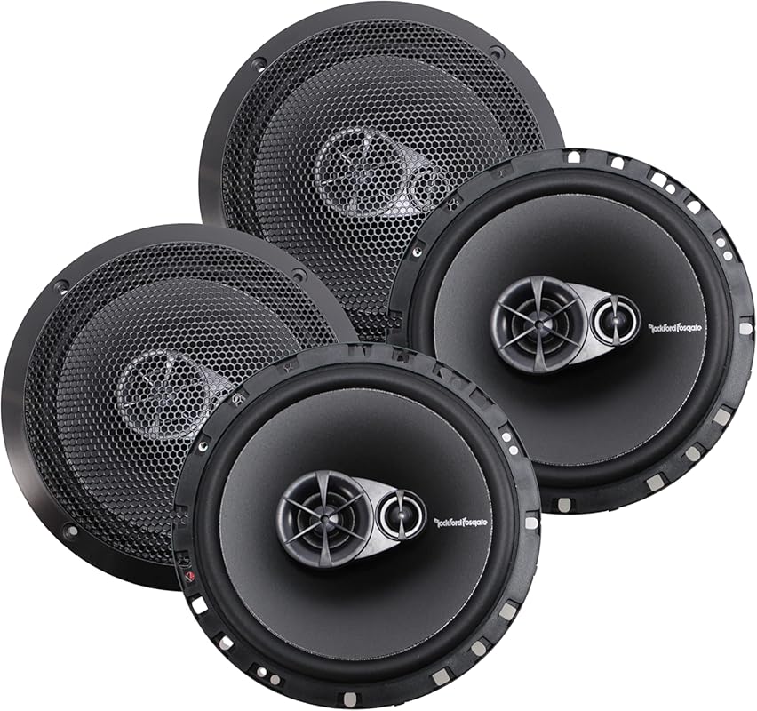 Rockford Fosgate R165X3 6.5-inch 3-way coaxial car speakers, 180W max,