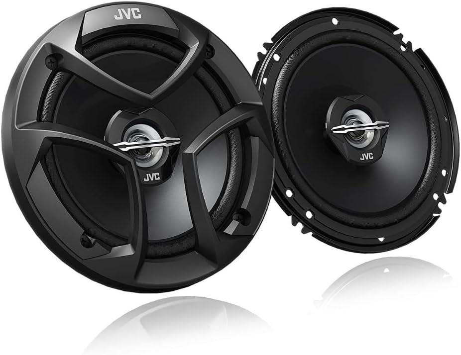 JVC CS-J620 2-way 6.5-inch coaxial car speakers, 300W max, mica cone w