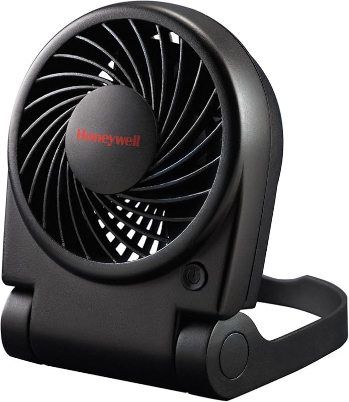Honeywell HTF090B Turbo On-the-Go personal fan, black, compact portabl