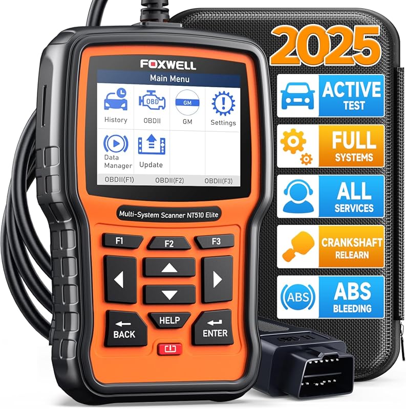 Foxwell NT510 Elite GM OBD2 Scanner with bidirectional all system diag