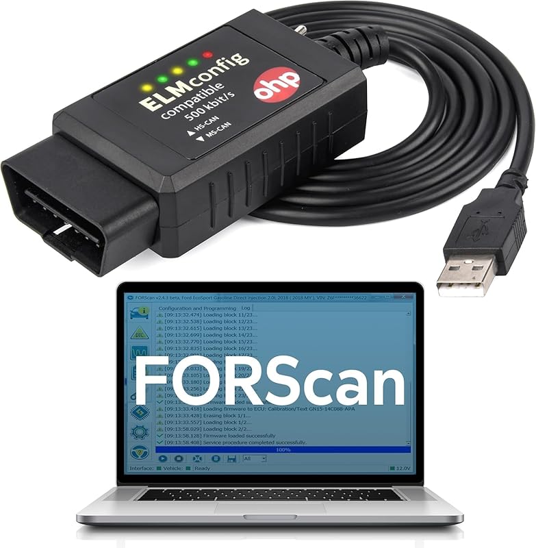 FORScan ELM327 OBD2 USB Diagnostic Tool with MS CAN and HS CAN for For