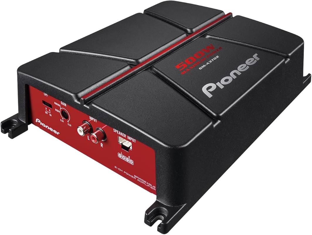 Pioneer GM-A3702 2-Channel Car Amplifier 500W Class AB Bridgeable with